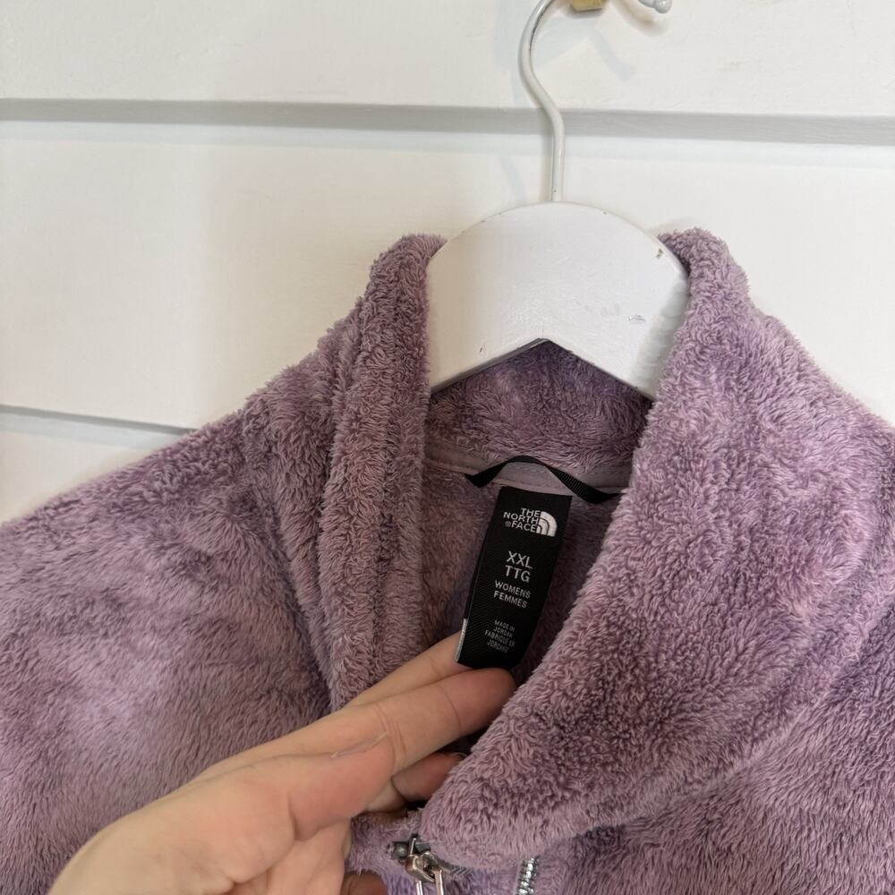 The North Face Osito Fleece Jacket Women's XXL Full Zip Purple - Picture 3 of 9